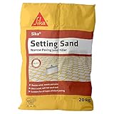 Sika Setting Sand – Ideal For Filling Narrow Paving Joints – Resists Weeds – Sets Hard – Moisture Curing – Buff – 20kg