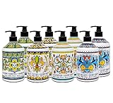 Home & Body Company Deruta de Perugia Italian Hand Soap Bottles 8 Pack Lavender Sweet Orange Lemon Verba