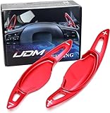 iJDMTOY JDM Style Sports Red Aluminum Steering Wheel Paddle Shifter Extension Compatible with Honda 2022-up Civic, 2023+ Accord, CR-V and Acura Integra