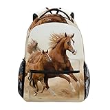 coosun Baby Horse and His Mom Casual Backpack School Bag Travel Daypack