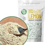 Pure Whole Dried Lemon Powder | Whole Dried Fruit as Lemon Zest | Lemon Peel Powder - for Turkish Tea, Cheesecake, Cake Topping, Protein Smoothies, Clensing Powder, Lemon Tea Powder (fine Powder)