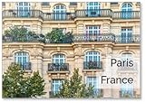 Street View of An Old, Elegant Residential Building Facade in Paris, with Ornate Details in The Stone Walls, French Doors and Wrought Iron Railings on The Balconies., Fridge Magnet