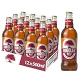 Ruddles Best Beer 12 x 500ml Bottles – Traditional English Bitter Ale with Balanced Malt and Soft Fruit Aromas, Smooth and Refreshing British Beer for Classic Pub Taste