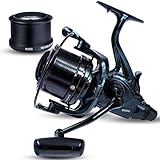 Sougayilang Carp Fishing Reel, Ultra-powerful Smooth Spinning Reel 13+1BB Metal Body 9000/10000/12000 Surf Fishing Reels for Saltwater and Freshwater-9000