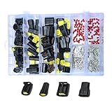 40Pcs Connector Assortment Kit For Land Rover Defender Tail Lights RDX NAS WIPAC - 2 & 3 Pin/Way Male & Female Kit with Pins, Seals & Inserts