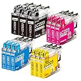 KINGJET LC223 Ink Cartridges for Brother LC223 LC221 Ink for DCP-J4120DW MFC-J5320DW MFC-J4625DW MFC-J5625DW MFC-J4420DW MFC-J480DW MFC-J4620DW MFC-J5620DW MFC-J5720DW MFC-J680DW MFC-J880DW, 12 Pack