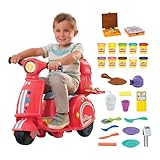 Play-Doh Pizza Delivery Scooter Playset, Non-Toxic Modelling Compound Set with a Plastic Scooter for Kids ages 3-5, Arts and Crafts