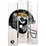 Wincraft NFL Jacksonville Jaguars Wood Fence Sign, Black