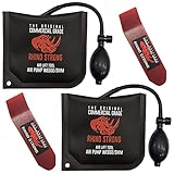 Rhino Strong The Original Commercial Grade Air Wedge Bag 2.0 Pump Professional Leveling Kit & Alignment Tool Shim Bag in The Popular Medium Size (2 Pack).