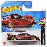 Hot Wheels - Pagani Zonda R - HW Race Day 3/10 - HTC78 - Short Card - Super Sports Car - Dark Red - Mattel 2024-1:64