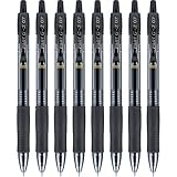 Pilot G2 Premium Refillable & Retractable Rolling Ball Gel Pens, Fine Point, Black, 8-Pack (15298)