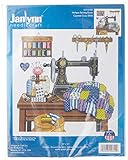 Janlynn 017-0100 Antique Sewing Room Cross-Stitch Counted Kits