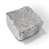 The Stonemart Grey Riven Granite Sample 100x100x22mm| Outdoor Granite Square Sett for Pathways, Patios & Walkways