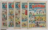 The Dandy comic x 5 (619 to 623) Oct 3rd to 31st 1953 packed with Fabulous Fifties characters: Desperate Dan, Korky the Cat, Black Bob, Tin Lizzie, Mary's Mighty Uncle, The Swooping Monster and more.
