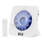 Gueray CD Player Bluetooth CD Players for Home Desktop with Dual Bluetooth & Large LCD Screen Display Front CD Player with Speakers & Timer CD Boombox FM Radio USB Type-C