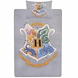 Harry Potter Grey Bedding Duvet Set 135 x 200 cm One Size