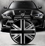 Biomar Labs Compatible with BMW Emblem 51148132375 Front/Hood/Trunk Tuning Badge 82mm Silver Uk Flag EO 21