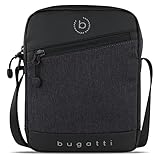 bugatti Universum Shoulder Bag Mens Messenger Bag, Crossbody, 10 inch Tablet - Black