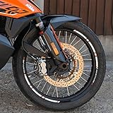 labelbike - Stickers Stripes Motorcycle Rims Wheels Protection Kit compatible with KTM 890 Adventure 2021-23