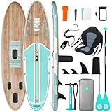 Niphean Inflatable Paddle Boards for Adults with All Accessories, 320cm Stand Up Paddle Board for All Skill Levels, SUP with 200kg Weight Capacity for 2 People, Inflatable Paddleboard with Seat