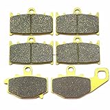 Master Chen Front Rear Brake Pads Brakes for Kawasaki Ninja ZX6 (ZX600 E1-E13) 1993-2005 - Ninja ZX6R (ZX600 F1/F2/F3) 1995-1997 - Ninja ZX9R B1/B2 1994-1995 FA158 FA192 MC0164