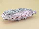 NZPOST 1:120 Scale Battlestar Galactica Colonial Shuttle DIY Handcraft Paper Model Kit(Unassembled Kit)