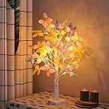 HFHungkeong LED Butterfly Birch Tree Lights Artificial Tree Lamp Twinkle Lighted Tree 3 AA or USB Powered for Bedroom Fireplace Table Decoration