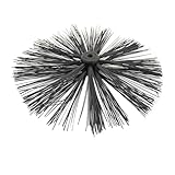 Dapetz ® Chimney Brush Head 400mm Nylon Brush Head Flexible Fireplace Cleaning Tools for Sweeping Drain Duct Vent Cleaning Fireplace Flue Fume Hood