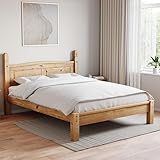 Vida Designs Corona King Size Bed, 5 ft, Low Foot End Bed Frame, Solid Pine Wood