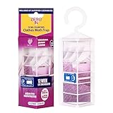 Zero In Demi-Diamond Clothes Moth Killer. Pheromone Technology. Poison-Free. Monitor Infestations. Hang in Wardrobes and Stand in Cupboards and Drawers, white