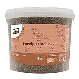 Extra Select Foreign Finch Seed Mix: Three-Seed Mix for Tropical Finches, Compoud Small Bird Food - 5 Litre Bucket