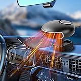 OBEST Car Heater 24V, Portable Car Heating/Cooling Fan 2 in 1, Car Windscreen Defogger Defroster Anti-Fog with Cigarette Lighter, 360° Adjustable Low Noise For Vehicles