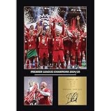 Signed Liverpool FC League Winners 2024/25 Poster – Liverpool Champions 2025 Wall Art – Liverpool Gifts for Men, Liverpool Gifts For Boys Gifts for Boys, Football Gifts for Liverpool Fans (Unframed)