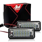 WinPower Number Plate Lights LED Rear Licence Plate Lights White Lamp Compatible with Forester Legacy WRX STI BRZ XV Crosstrek FR-S 86 GT86 FT86 etc., 2 Pcs.