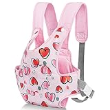 Aolso Baby Doll Carrier, Soft Cotton, Front and Back Carrying with Adjustable Straps for Baby, 14" to 18" Dolls Carrier Seat for Baby Born, Doll Accessories for Kids (Pink)