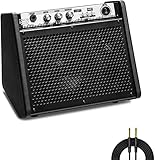 Coolmusic Mini Electric Drum Amp 20W, Bluetooth Electronic Drum Amplifier Keyboard Speaker DM20 Portable for Home Practice(Including E-drum Noise-reduction Cable)