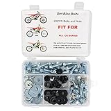 Xitomer Body Bolt Kit, 93 PCS, Fit for HONDA CR 80 85 125 250 450 480 500, Plastic, Zinc, Fasteners & Washers