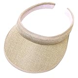 Unisex Visor, Tennis Cap Golf Cap, Outdoor Sport Sun Hat for Cycling Fishing Running Jogging and Other Sports, UV-Protection Sun Cap for Women and Gir-Off White