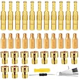 ZAMDOE Carburetor Main Jet Slow Pilot Jet Kit, 11PCS Slow Pilot Jets and 22PCS Main Jets for Honda for PWK for Keihin for OKO for CVK for KOSO for PE for PWM for Yamaha for Mikuni Carb