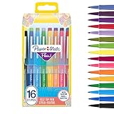 Paper Mate Flair Felt Tip Pens | Medium Point (0.7 mm) Marker Pens | Assorted Colouring Pens | For Kids & Adult Colouring, Journalling & More | 16 Count