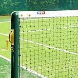 Vermont 42ft Doubles Tennis Net | 2mm Twisted HDPE Netting with Quad-Stitched Vinyl Headband – Rot-Proof & UV-Treated – ITF Regulation Net for Tennis Courts (Double Loop)