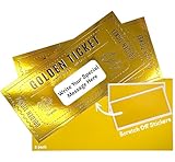 2 Deluxe Golden Ticket Surprise Scratch Off Card | Personalised Gifts for men | Scratch Card Reveal | Personalised Gift Voucher | Will You be my Bridesmaid Proposal | Unique Gifts for Boyfriends