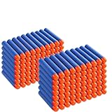 150 Refill Darts Foam Ammunition Compatible with Nerf Gun Elite, Darts Bullets fit for N-Strike Elite Series Blasters, Dart Accessories fit for Nerf Blaster Battle Boy Party Favor, Blue