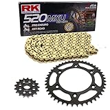 Chain Set GasGas SM 450 FSE 03-04 RK GB Chain 520/112 MXU, Open gold 13/14