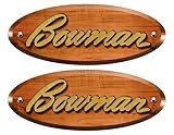 Bowman Wood Grain Boat Restoration Sticker Set (not OEM) DIY. - Must be Cut Out Using Scissors