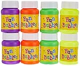 Baker Ross AR482 Mini Blow Bubbles Fun Party Bag Filler Loot Gifts For Kids (Pack Of 8)