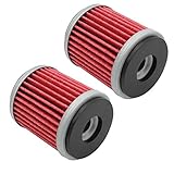 Cyleto Oil Filter for YAMAHA YZ250F YZ 250F 2003-2016 / YZ250FX 2015 / YZ250 YZ 250 2003 2004 2005 2006 2007 2008 (Pack of 2)