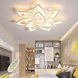 LED Ceiling Light Dimmable Living Room Lamp with Remote Control Colour Changing Bedroom Ceiling Lamp Modern Ceiling Lighting Ceiling Lighting Chandelier Lamp Dimming 10Heads/Diameter 85cm / 33.4Inches