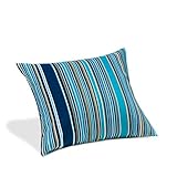 Gardenista Large Garden Scatter Cushion | Water Resistant Hollowfibre Filled Outdoor Seating Furniture Pillow | Great for Patio Rattan Chairs | Comfy & Lightweight (1, Oasis Multi stripe)