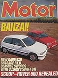 Motor magazine 9 May 1987 featuring Daihatsu Charade, Suzuki swift, Jaguar, Strosek Porsche